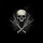 Distressed Grunge Skull Skeletal Hands Rock Gesture Lightning - Music Fan Gift Spare Tire Cover - 6