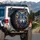 Majestic Powerful Wolf Head Red Yellow Eye Gaze Wildlife Lover Gift Spare Tire Cover - 3