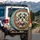 Expressive Miniature Schnauzer Dogs with Textured Backdrop - Dog Lover Vehicle Accessory Gift Spare Tire Cover - 3
