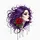 Gothic Woman Rose Ink Splatter Heart Eye Makeup Tattoo - Gothic Decor Gift for Her Spare Tire Cover - 6