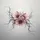 Soft Pink Botanical Floral Tendrils with Stamens - Home Decor Gift for Plant Lover Spare Tire Cover - 6