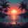 Tropical Beach Sunset Palm Trees - Travel Essentials Beach Lover Gift Spare Tire Cover - 6