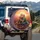 Embracing Couple Wildflower Field Sunset - Anniversary Gift for Grandparents Spare Tire Cover - 3