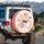 Good Mornin' Cartoon Cats Strawberries Coffee Cupcakes - Everyday Travel Gift Spare Tire Cover - 3