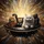 Fluffy White Persian Ginger Cats Driving Luxury Car Interior - Cat Lover Travel Gift Spare Tire Cover - 6