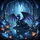 Dark Dragon Glowing Crystal Cavern Mystical Subterranean Lake - Outdoor Adventure Gift Spare Tire Cover - 6