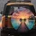 Sunset Boardwalk Tropical Bungalows - Travel Essentials Gift for Tropical Lover Spare Tire Cover - 5