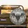 Spreading Bat Gothic Swirls Art Nouveau Leafy Floral - Wildlife Lover Home Decor Gift Spare Tire Cover - 2