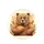 Friendly Winking Brown Bear Oversized Glasses Crunchy Snack - Car Decor Gift Spare Tire Cover - 4