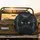Majestic Black Cat Face Emerald Green Eyes - Wildlife Lover Gift for Cat Owners Spare Tire Cover - 2