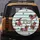 Dachshunds Red Sweaters Paw Prints Bone Shapes Rich - Dog Lover Gift Spare Tire Cover - 5