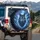 Powerful Wolf Electric Lightning Energy Storm - Wildlife Lover Gift Spare Tire Cover - 3