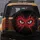 Menacing Red Eyes Black Void Blob Splatter - Personal Expression Gift Spare Tire Cover - 5
