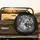 German Shepherd Head Profile Wild Landscape - Everyday Dog Lover Gift Spare Tire Cover - 2