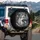 German Shepherd Head Profile Wild Landscape - Everyday Dog Lover Gift Spare Tire Cover - 3
