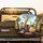 Giraffe Hamster Driving Car with Penguins - Road Trip Gift for Animal Lovers Spare Tire Cover - 2