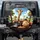 Giraffe Hamster Driving Car with Penguins - Road Trip Gift for Animal Lovers Spare Tire Cover - 1