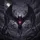 Menacing Bat Creature Glowing Eyes Swarming Bats Dark Fantasy Home Decor Gift for Horror Fan Spare Tire Cover - 6
