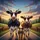 Humorous Cattle Red Sunglasses Open Road Trip - Travel Essentials Gift for Cow Lovers Spare Tire Cover - 6