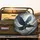 Majestic Eagle Azure Gold Wings Gold Lightning Clouds - Wildlife Lover Gift Spare Tire Cover - 2
