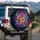 Cosmic Dust Confetti Flowers - Home Decor Gift Spare Tire Cover - 3