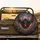 Menacing Black Dragon Horned Head Gothic Ruins - Dark Fantasy Lover Gift Spare Tire Cover - 2