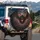 Menacing Black Dragon Horned Head Gothic Ruins - Dark Fantasy Lover Gift Spare Tire Cover - 3