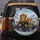 Majestic Lion Family Driving Snow-Capped Mountain Range - Adventure Lover Gift Spare Tire Cover - 5
