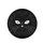 Black Cat Prominent Wide Eye Whiskers Feline Shadows Cat Lover Gift for Travel Spare Tire Cover - 4