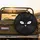 Black Cat Prominent Wide Eye Whiskers Feline Shadows Cat Lover Gift for Travel Spare Tire Cover - 2