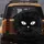 Black Cat Prominent Wide Eye Whiskers Feline Shadows Cat Lover Gift for Travel Spare Tire Cover - 5