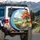 Winding Dirt Path Rolling Hills Autumn Tree Wildflowers Scenic Landscape Nature Lover Gift Spare Tire Cover - 3