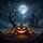 Grinning Jack-o'-lanterns Haunted Mansion Full Moon Witch's Hat - Halloween Night Decor Spare Tire Cover - 6