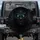 Fierce Monster Face Glowing Turquoise Eyes - Fantasy Creature Vehicle Accessory Spare Tire Cover - 1