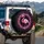 Pink Flamingo Fuchsia Glitter Celebration - Outdoor Living Decor Gift Spare Tire Cover - 3