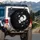 Smiling Celestial Ringed Planet Sun Moon Stars - Travel Essentials Gift for Space Lover Spare Tire Cover - 3