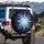Crystalline Ice Burst Celestial Stardust - Luminous Winter Decor Gift Spare Tire Cover - 3
