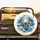 White Chinese Imperial Dragon Head Dark Blue Body Swirling Water Waves - Asian Culture Gift Spare Tire Cover - 2