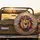 Fierce Lion Head Golden Crown Blue Jewels Paint Splatters Wildlife Lover Gift Spare Tire Cover - 2