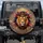Fierce Lion Head Golden Crown Blue Jewels Paint Splatters Wildlife Lover Gift Spare Tire Cover - 1