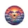 Arching Dolphins Sunset Ocean Waves Seascape - Ocean Lover Travel Essentials Spare Tire Cover - 4