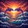 Arching Dolphins Sunset Ocean Waves Seascape - Ocean Lover Travel Essentials Spare Tire Cover - 6