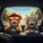 Orange Grey Fedora Sunglasses Tabby Cats Steering Wheel Open Road - Travel Essentials Spare Tire Cover - 6