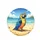 Majestic Blue Yellow Macaw Parrot Sandy Beach Ocean - Wildlife Lover Gift Spare Tire Cover - 4