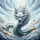 White Eastern Dragon Golden Lingzhi Mushrooms - Fantasy Lover Gift Spare Tire Cover - 6