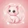 Pink Cartoon Cat Large Eyes Cheeks Stars - Vehicle Decor Cat Lover Gift Spare Tire Cover - 6