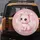 Pink Cartoon Cat Large Eyes Cheeks Stars - Vehicle Decor Cat Lover Gift Spare Tire Cover - 5