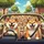 Shiba Inu Dogs With Smiles Car Ride Suburban Scene - Dog Lover Travel Gift Spare Tire Cover - 6