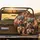 Yorkshire Terriers Newsboy Caps Upholstered Seating Wood Grain - Dog Lover Gift Spare Tire Cover - 2