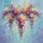 Wisteria Weeping Blossoms Cascading Floral Sky Blue Aqua - Home Decor Gift Spare Tire Cover - 6